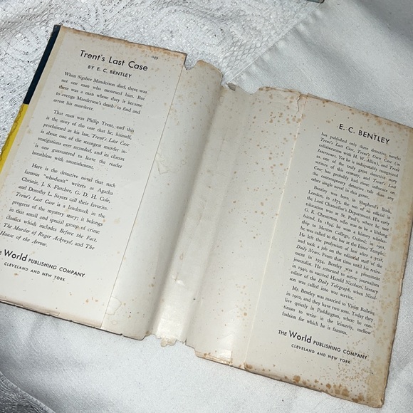 “TRENTS LAST CASE” E. C. Bentley Vintage Hardcover Book - Picture 16 of 16